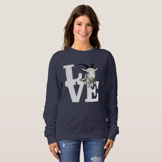 ZIEGE | Retro L O V E Sweatshirt (Vorne ganz)