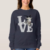 ZIEGE | Retro L O V E Sweatshirt (Vorderseite)