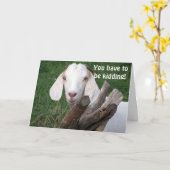 ZIEGE SAGT, GOT ZU SEIN "40." KARTE (Gelbe Blume)