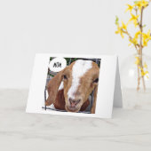 ZIEGE SAGT "MAMA" "KEIN GLÜCKLICHER GEBURTSTAG KIN KARTE (Gelbe Blume)