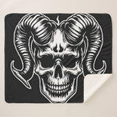 Ziege Schädelkopf Sherpadecke (Vorderseite (Horizontal))