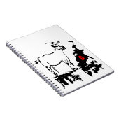 Ziege schaukelt vietnamesisches chinesisches notizblock (Rechte Seite)