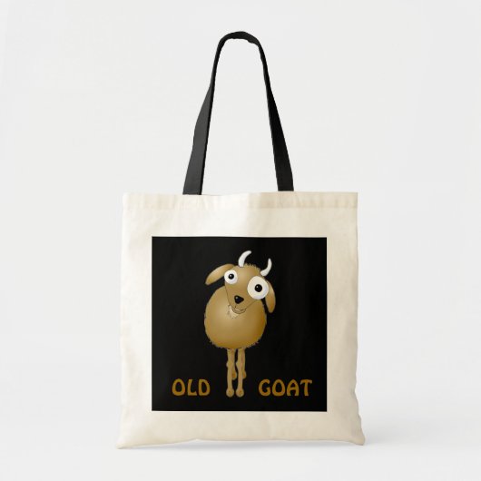 Ziege schrullig, ALTE ZIEGE Tragetasche (Vorne)