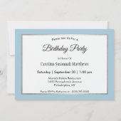 Ziege Schwarzen Braunen Foto Geburtstag Einladung (Rückseite)