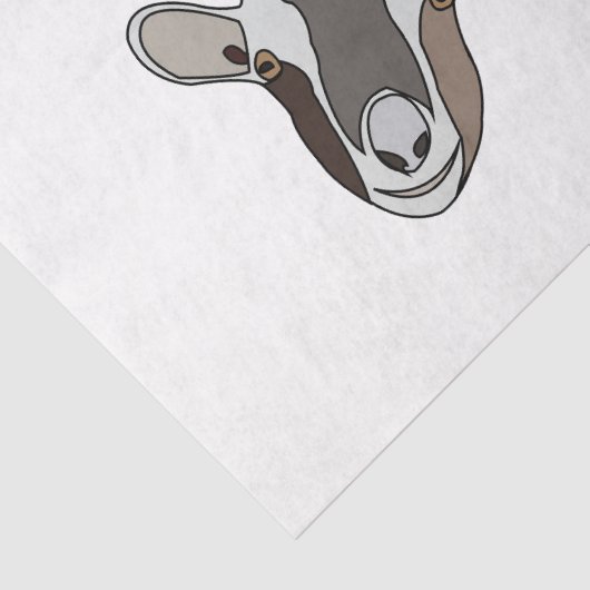 Ziege Seidenpapier (Detail)