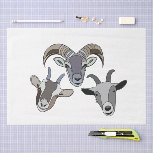 Ziege Seidenpapier (Handwerk)