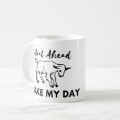 Ziege Spaß: Los, mach meinen Tag Kaffeetasse (Vorderseite Links)