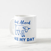 Ziege Spaß: Los, mach meinen Tag Kaffeetasse (Vorderseite Links)