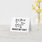 Ziege Spaß: Los, mach meinen Tag LANK Karte (Gelbe Blume)