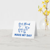 Ziege Spaß: Los, mach meinen Tag LANK Karte (Gelbe Blume)