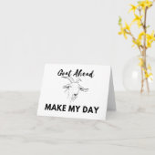 Ziege Spaß: Los, mach meinen Tag LANK Karte (Gelbe Blume)