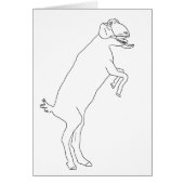 Ziege Stehend Illustration Funny Simple Animal (Vorne)