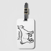 Ziege Thunder_Cove Gepäckanhänger (Vorderseite Vertikal)