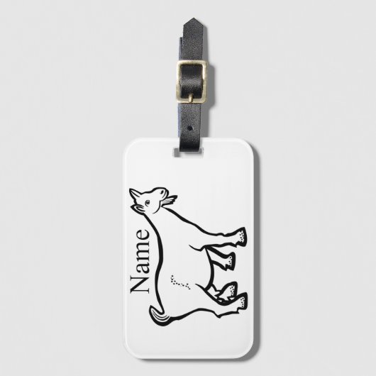 Ziege Thunder_Cove Gepäckanhänger (Vorderseite Vertikal)