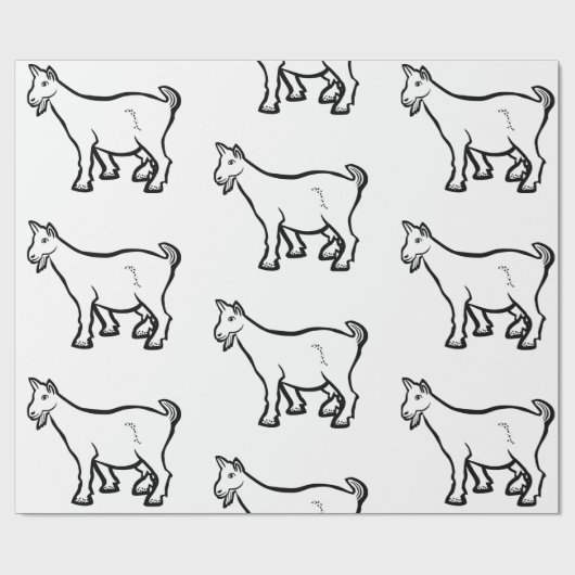 Ziege Thunder_Cove Geschenkpapier (Flach)