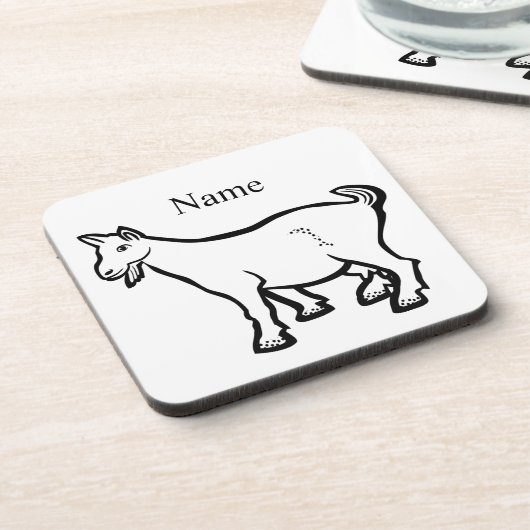 Ziege Thunder_Cove Getränkeuntersetzer (Linke Seite)