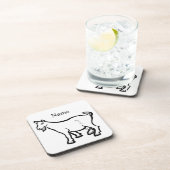 Ziege Thunder_Cove Getränkeuntersetzer (Rechte Seite)