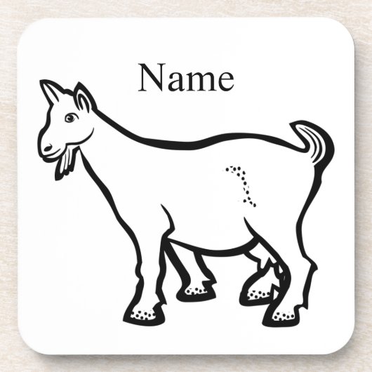 Ziege Thunder_Cove Getränkeuntersetzer (Vorderseite)