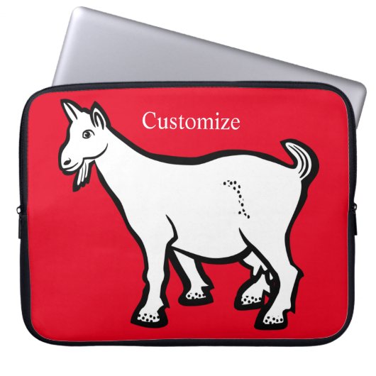 Ziege Thunder_Cove Laptopschutzhülle (Vorderseite)