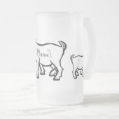 Ziege Thunder_Cove Mattglas Bierglas (VorderseiteRechts)