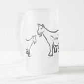 Ziege Thunder_Cove Mattglas Bierglas (Vorderseite Links)