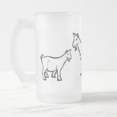 Ziege Thunder_Cove Mattglas Bierglas (Links)