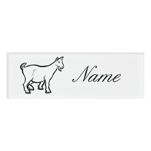 Ziege-Thunder_Cove-Name-Tag Namenschild (Vorderseite)