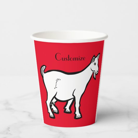 Ziege Thunder_Cove Pappbecher (Rückseite)