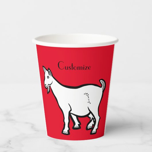 Ziege Thunder_Cove Pappbecher (Vorderseite)