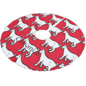 Ziege Thunder_Cove Polyester Weihnachtsbaumdecke (Schrägansicht)