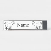 Ziege Thunder_Cove Schreibtischnamensplakette (Vorderseite )