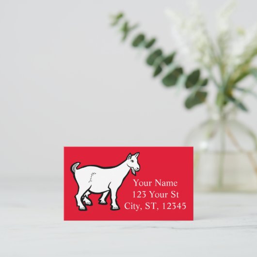 Ziege Thunder_Cove Visitenkarte (Stehend Vorderseite)