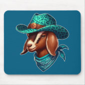Ziege tragen einen stilistischen Cowboy-Hut und Ba Mousepad (Vorne)