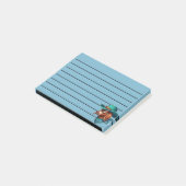 Ziege tragen einen stilistischen Cowboy-Hut und Ba Post-it Klebezettel (angewinkelt)