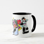 Ziege und Blumen Tasse (VorderseiteRechts)