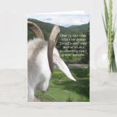 Ziege und Grünweiden Funny Retirement Card Karte (Vorderseite)
