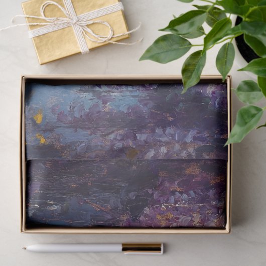 Ziege und Lila Wisteria Blume Entdeckungsreise Seidenpapier (Geschenk)