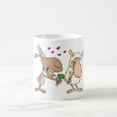 Ziege und Schafe in Liebe Kaffeetasse (Mittel)