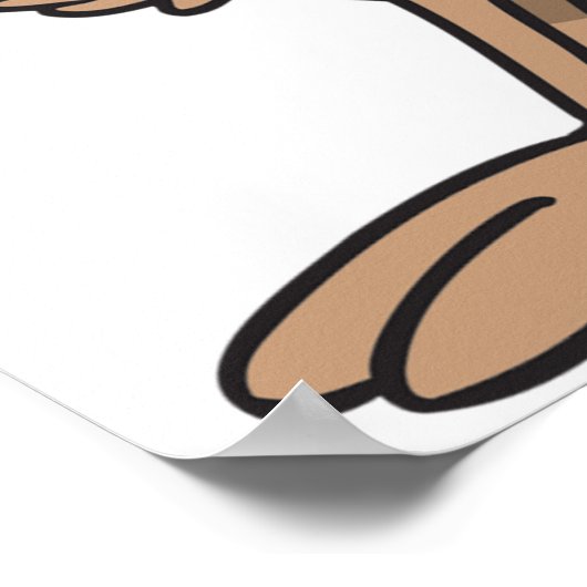 Ziege und Schafe in Liebe Poster (Ecke)