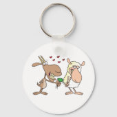 Ziege und Schafe in Liebe Schlüsselanhänger (Vorderseite)