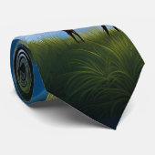 Ziege unter der Weide Krawatte (Gerollt)