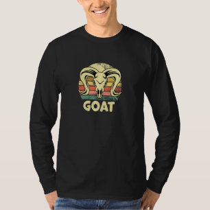 Ziege Vintag Retro Illustration Funny Humour Ani T-Shirt