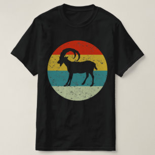 Ziege Vintag Retro-Silhouette 70er T-Shirt