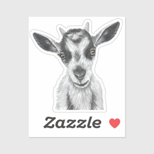 Ziege Vinyl Sticker (Blatt)