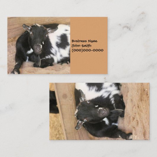 Ziege Visitenkarte (Vorne/Hinten)