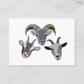 Ziege Visitenkarte (Vorderseite)