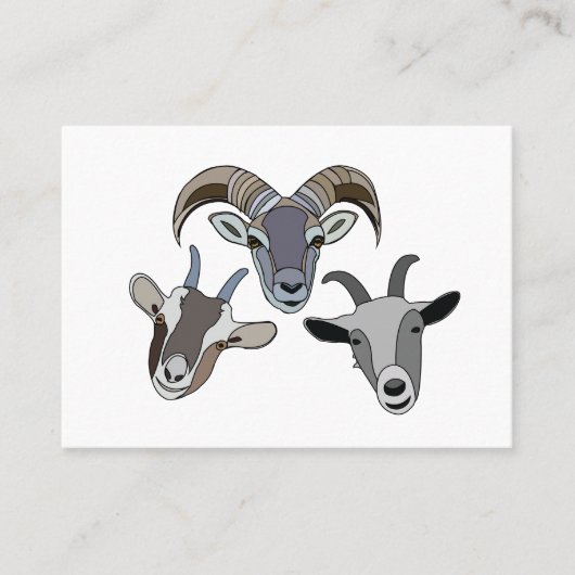 Ziege Visitenkarte (Vorderseite)