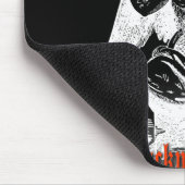 Ziege von Mendes schwarzes Mousepad (Ecke)