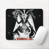 Ziege von Mendes schwarzes Mousepad (Mit Mouse)