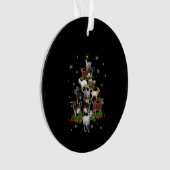 Ziege Weihnachtsbaum Schneegleite Xmas Ornament (Vorderseite)